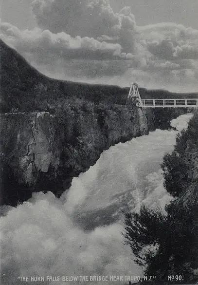 UNKNOWN - Huka Falls, Below the Bridge, near Taupo Image 1++