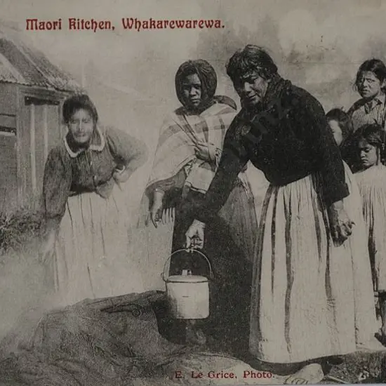 UNKNOWN - Maori Kitchen, Whakarewarewa, c.1900