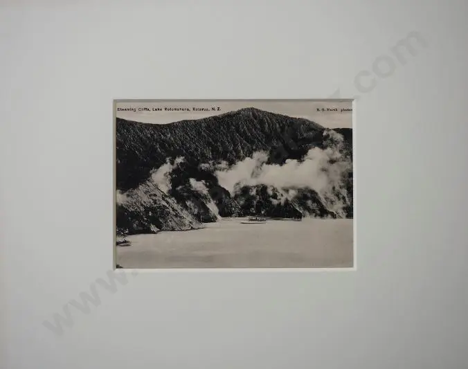 MARSH, Robert G. (1862-1940) - Steaming Cliffs, Lake Rotomahana, Rotorua, c.1900 Image 1++