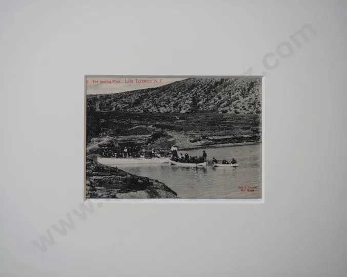 MUIR & MOODIE - The Landing Place, Lake Tarawera, c.1900 Image 1++