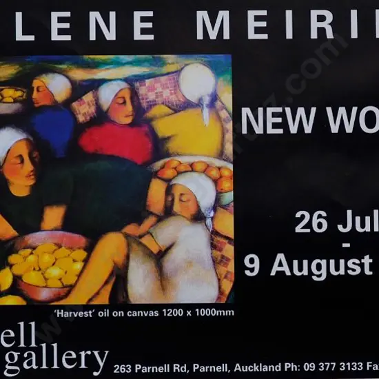 PARNELL GALLERY - Advertisment for New Works 26 July 2000