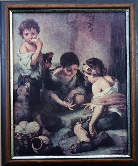 UNKNOWN - Three Children Playing Dice Image 1++