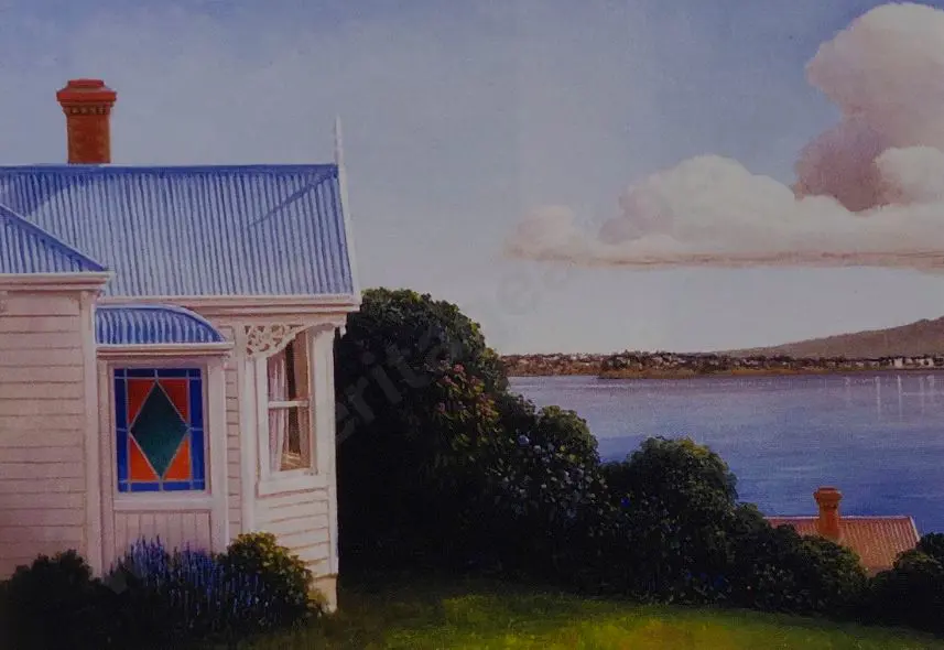 SIDDELL, Sir Peter (1935-2011) - House overlooking Waitemata Image 1++