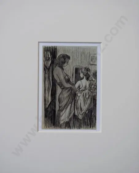 BUCKLAND-WRIGHT, John (1897-1954) - Girl Undressing c. 1950 Image 1++