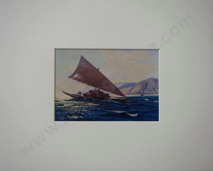 KING, Marcus (1891-1983) - Cook Island Natives near N.Z. Image 1++