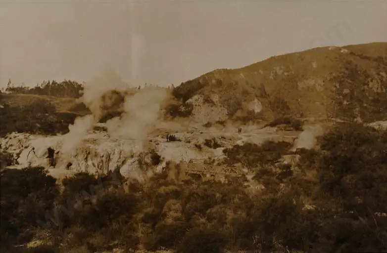 UNKNOWN - Thermal Activity, Whakarewarewa, Rotorua, c.1900 Image 1++