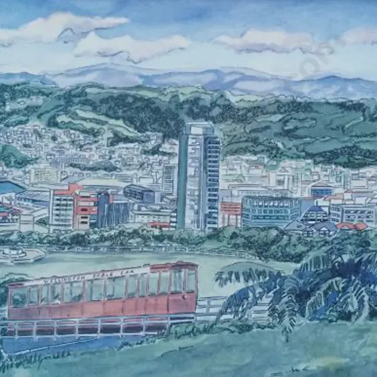 UNKNOWN Artist - Cable Car, Wellington