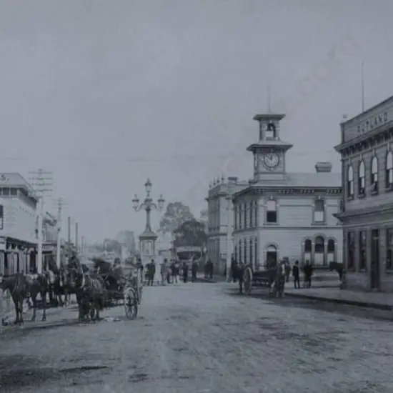 UNKNOWN Photographer - Whanganui - Victoria Ave c.1900