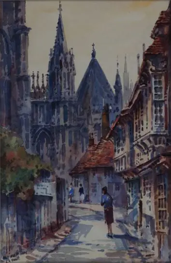 PROUT, Anthony A. (1946-) - Backstreet, York Image 1++