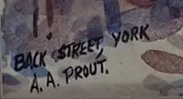PROUT, Anthony A. (1946-) - Backstreet, York Image 1++