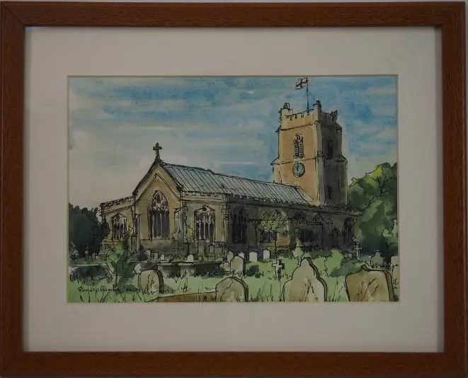 HOMES, Ronald (20th Cent.) - English Country Church Image 1++