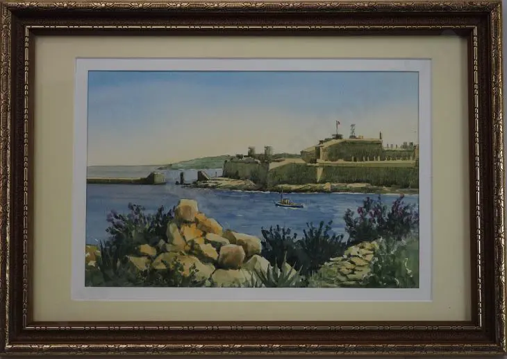 HOMES, Ronald (20th Cent.) - Harbour in Corsica Image 1++