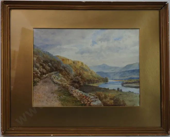 SLADE, F. (Early 20th Cent.) - Country Scene in Wales 1921 Image 1++