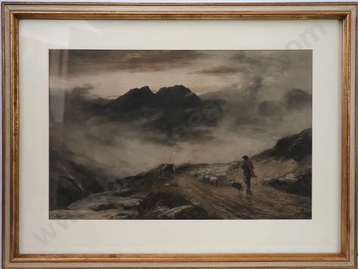 MacWHIRTER, John R.A. (1839-1911) - After - Evening Mists, Isle of Skye Image 1++