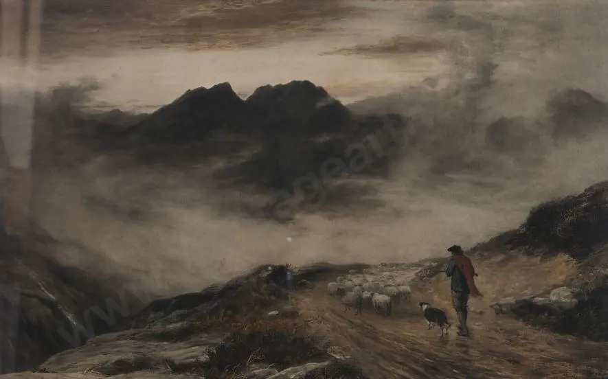 MacWHIRTER, John R.A. (1839-1911) - After - Evening Mists, Isle of Skye Image 1++
