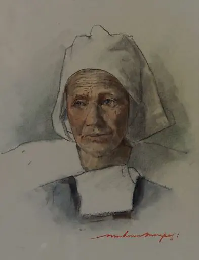 MENPES, Mortimer (1855-1938) - Woman of Brittany Image 1++