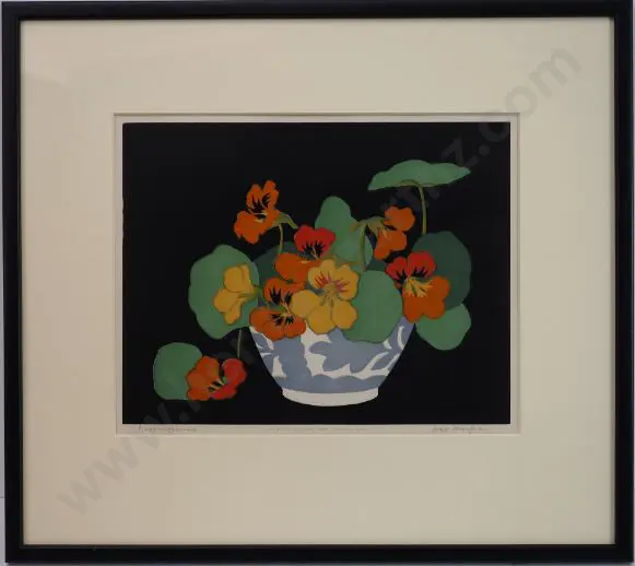 HALL THORPE, John (1874-1947) - Nasturtiums Image 1++