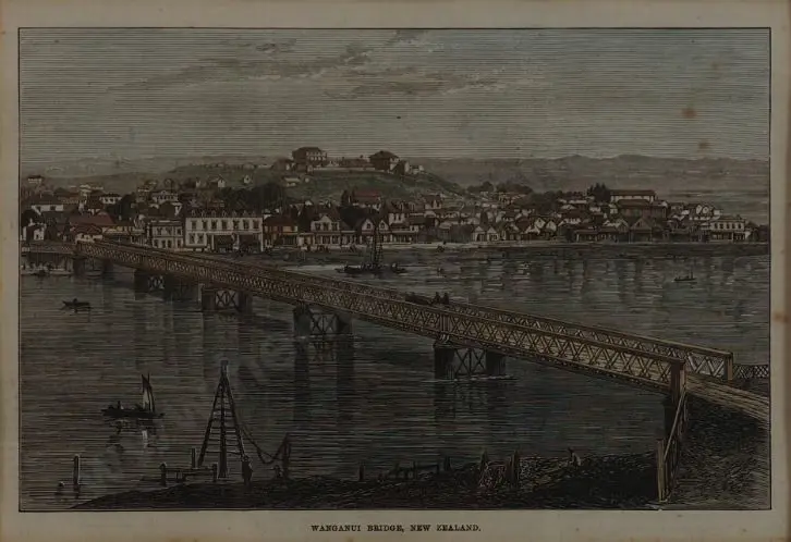 ILLUSTRATED London News - Wanganui Bridge, New Zealand, April 6, 1872 Image 1++