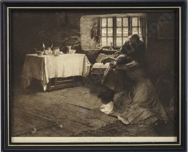 BRAMLEY, Frank R.A. (1857-1915) - A Hopeless Dawn Image 1++