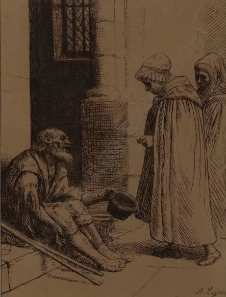 LEGROS, Alphonse (1837-1911) - Charity Image 1++