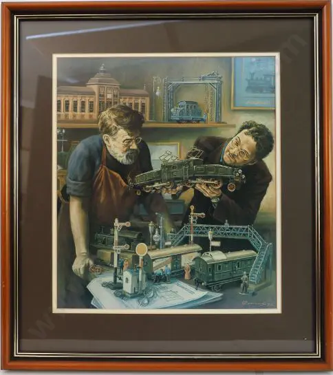 UNKNOWN - Hobbyists with Trains Image 1++