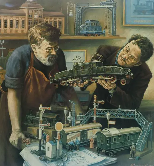 UNKNOWN - Hobbyists with Trains Image 1++