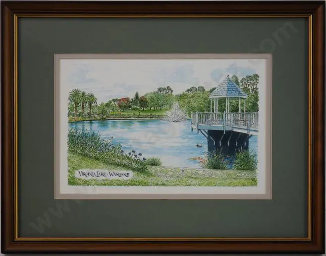 BATTARBEE, David (1939-) - Virginia Lake, Whanganui Image 1++