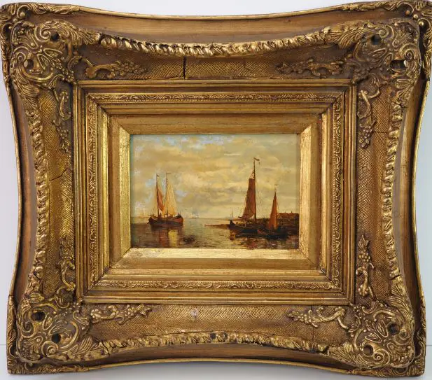 UNKNOWN - Sailing Boats in Harbour Image 1++