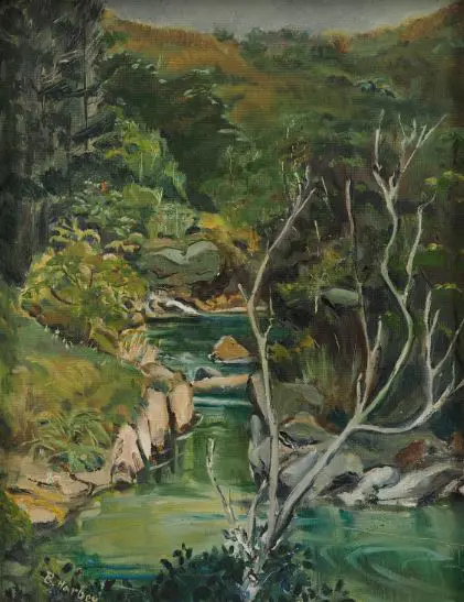 NARBEY, Brenda (active 1970s) - Green Rock Pool, Walton Bridge Area Image 1++
