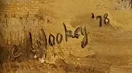 WOOKEY, Elanor (21st Cent.) - Australian Bush Scene with Gum Trees Image 1++