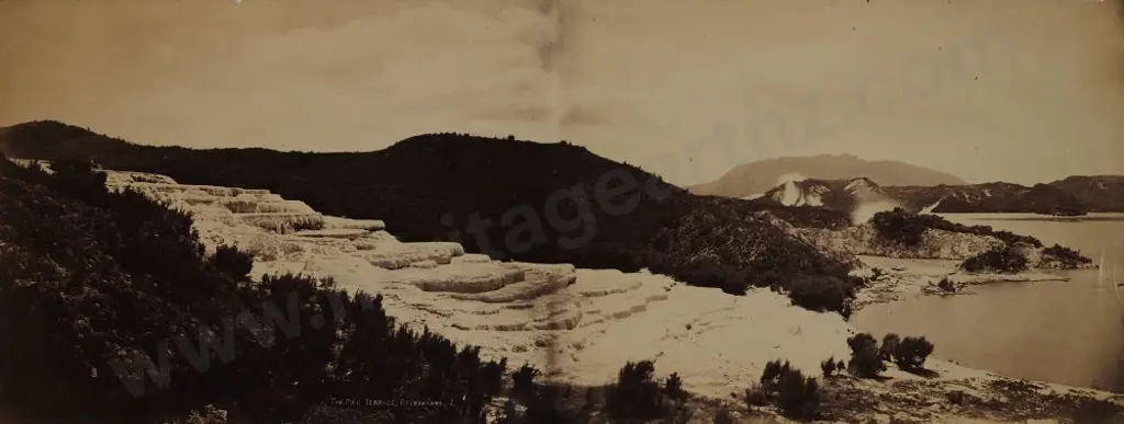 UNKNOWN - The Pink Terraces, Rotomahana Image 1++