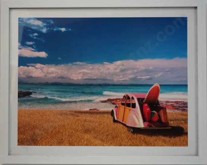 UNKNOWN -  Deux Chevaux Citroen on Beach Image 1++