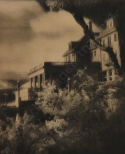 RISBERG, Carl (1903-1972 - Sunlit Grandeur - Chateau Tongariro c. 1935 Image 1++