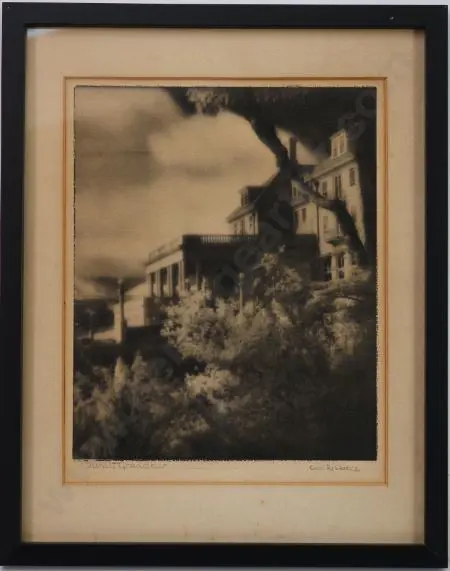 RISBERG, Carl (1903-1972 - Sunlit Grandeur - Chateau Tongariro c. 1935 Image 1++