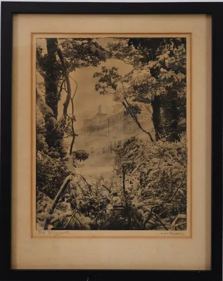RISBERG, Carl (1903-1972 - The Blizzard - Chateau Tongariro c. 1935 Image 1++
