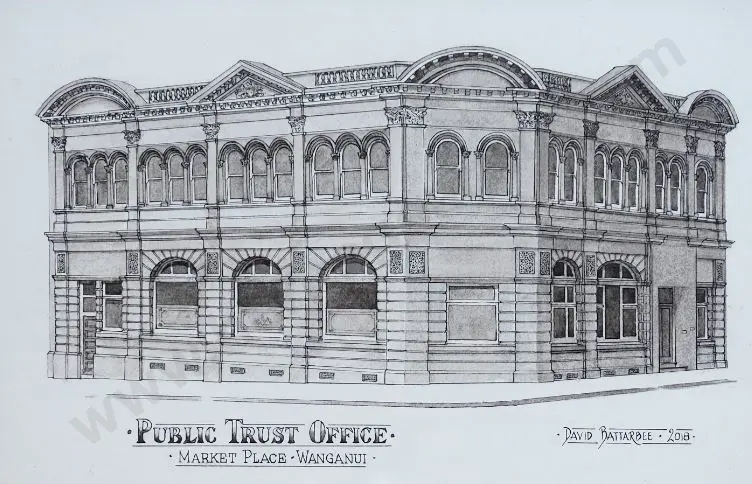 BATTARBEE, David (1939-) - Public Trust Office, Whanganui Image 1++