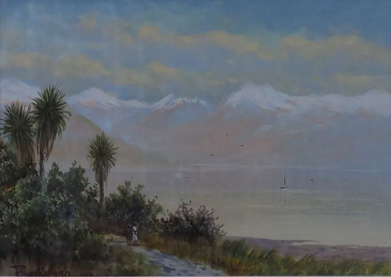 BROOKESMITH, Frank (1860-1932) - Lake Wakatipu, 1937 Image 1++
