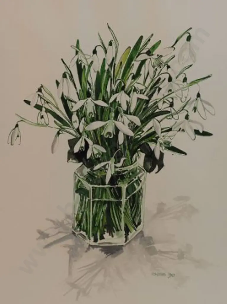 UNKNOWN artist - Swiss Flowers, 1990 Image 1++