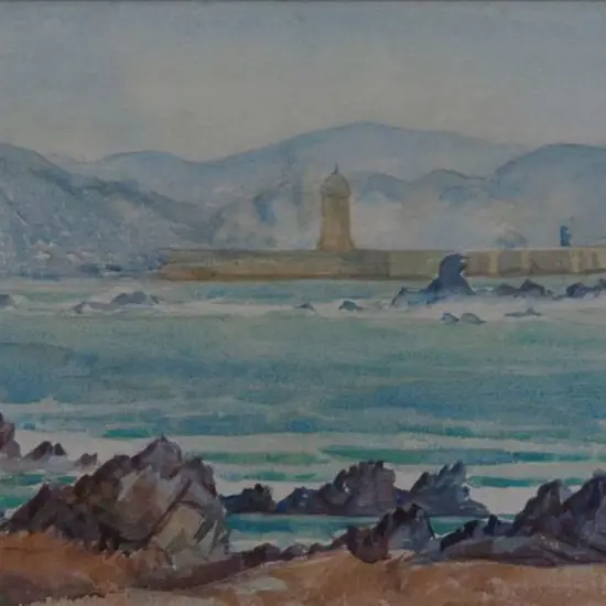 WELCH, Nugent (1881-1970) - NZ Coastal Scene