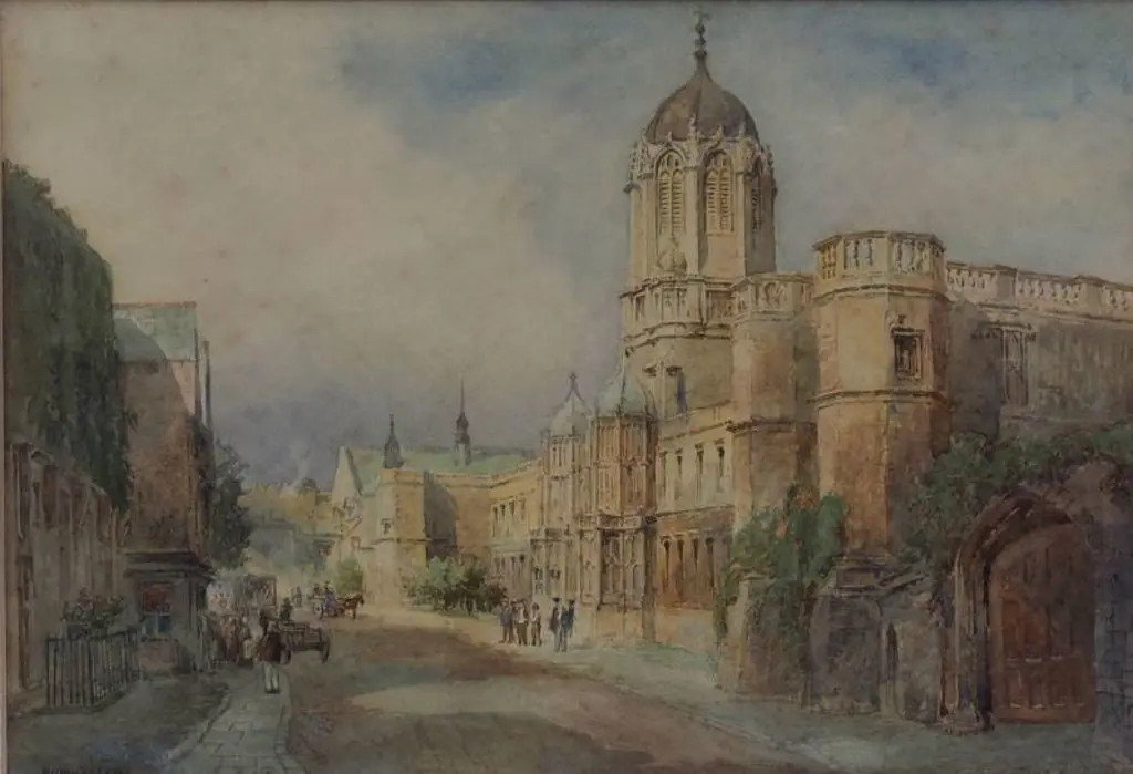 WRIGHT, Richard Henry (1857-1930) - Tom Tower, Christchurch, Oxford, 1900 Image 1++