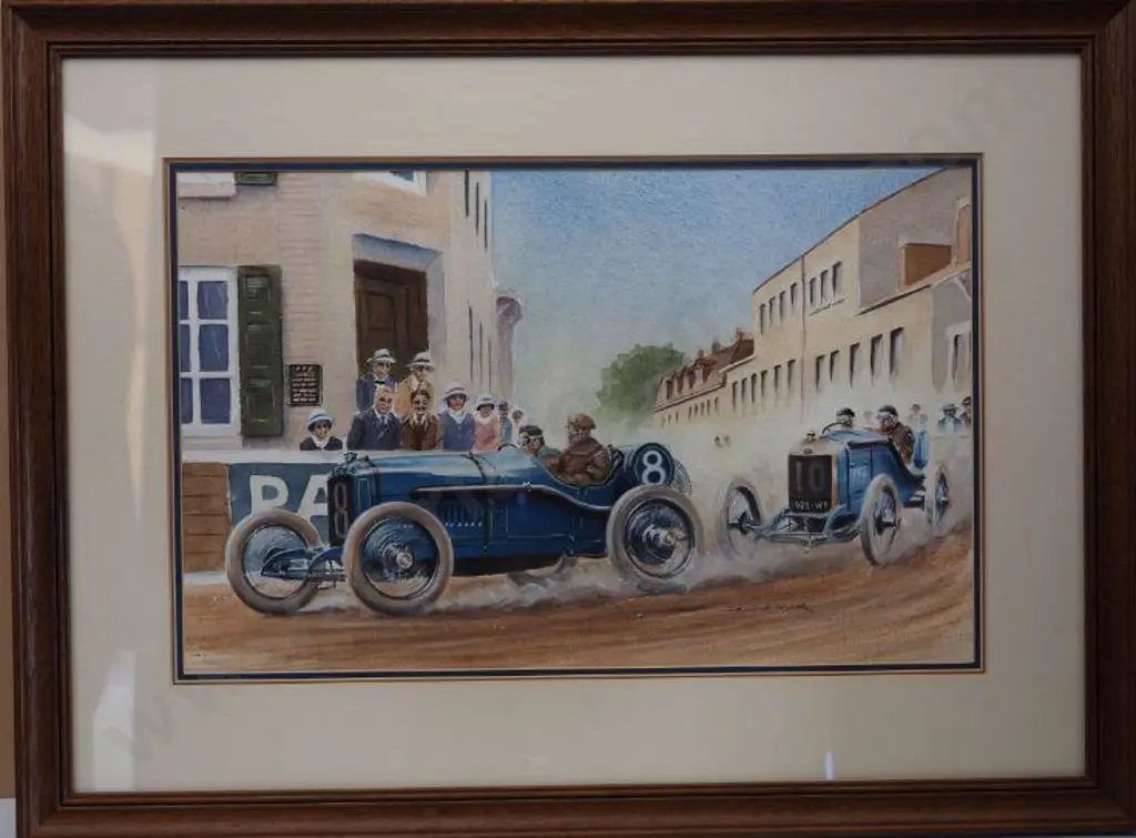TAYLOR, Dennis (active 1950s) - French Grand Prix 1913, Amiens - with Winning Peugeot Image 1++