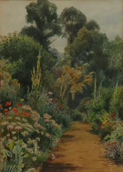FOSTER, William (1853-1924) - Summer Border Image 1++