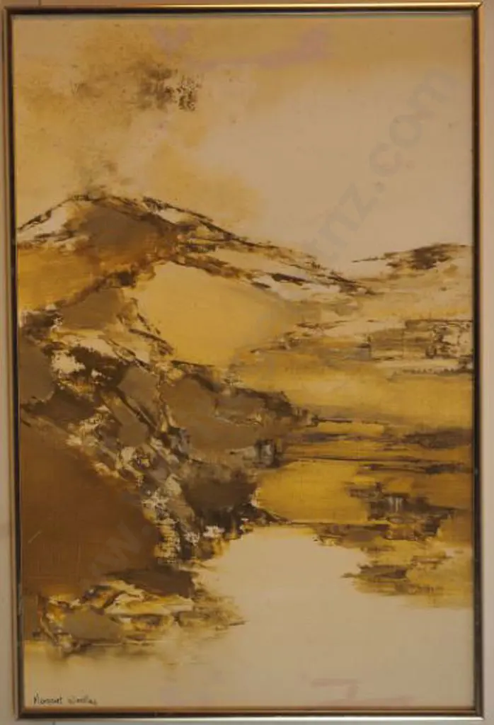 WOOLLEY, Margaret (Active 1970s-80s) - Abstract Landscape Image 1++
