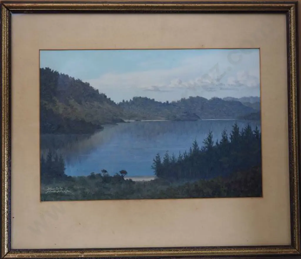 MAYCLAIR, J.R. Jnr (1907-1947) - Blue Lake, Rotorua Image 1++