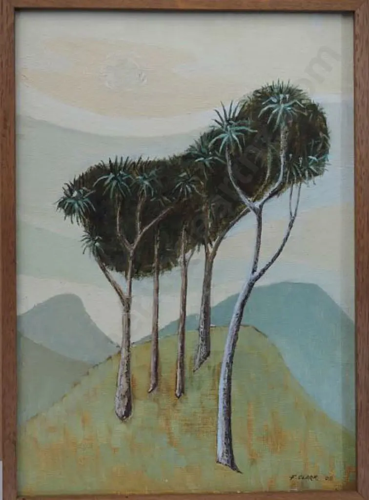 CLARK, F - Cabbage Trees, 1988 Image 1++
