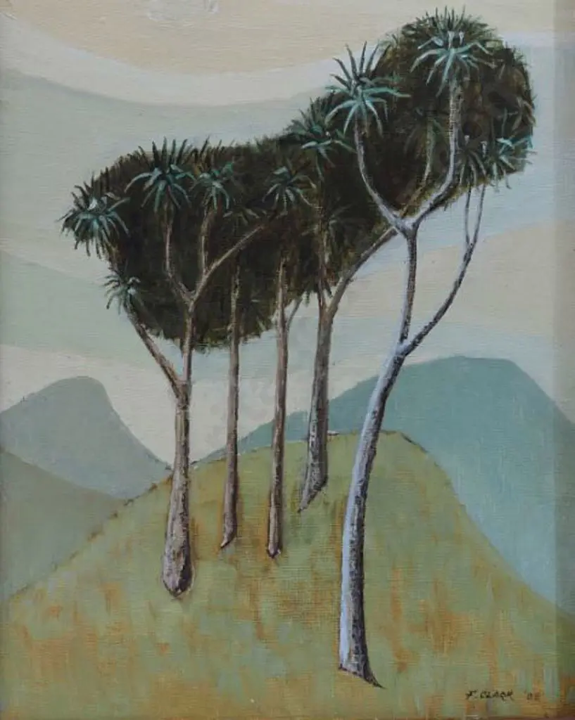 CLARK, F - Cabbage Trees, 1988 Image 1++