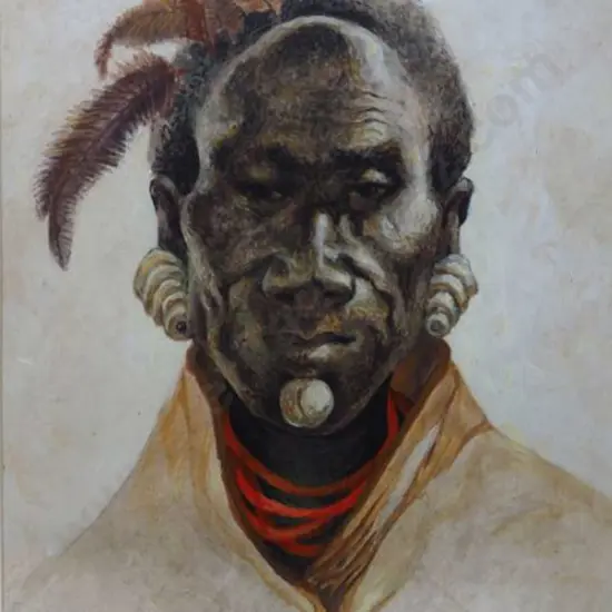 GREHAN, Joan (1920-2007) - Karamasong Tribesman, Uganda