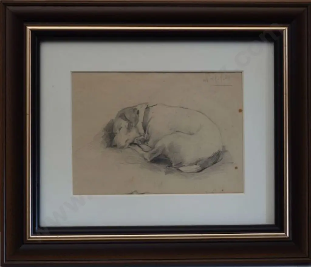 WHITEMAN, Violet Emily (1873-1952) - Pepper, the Dog Image 1++