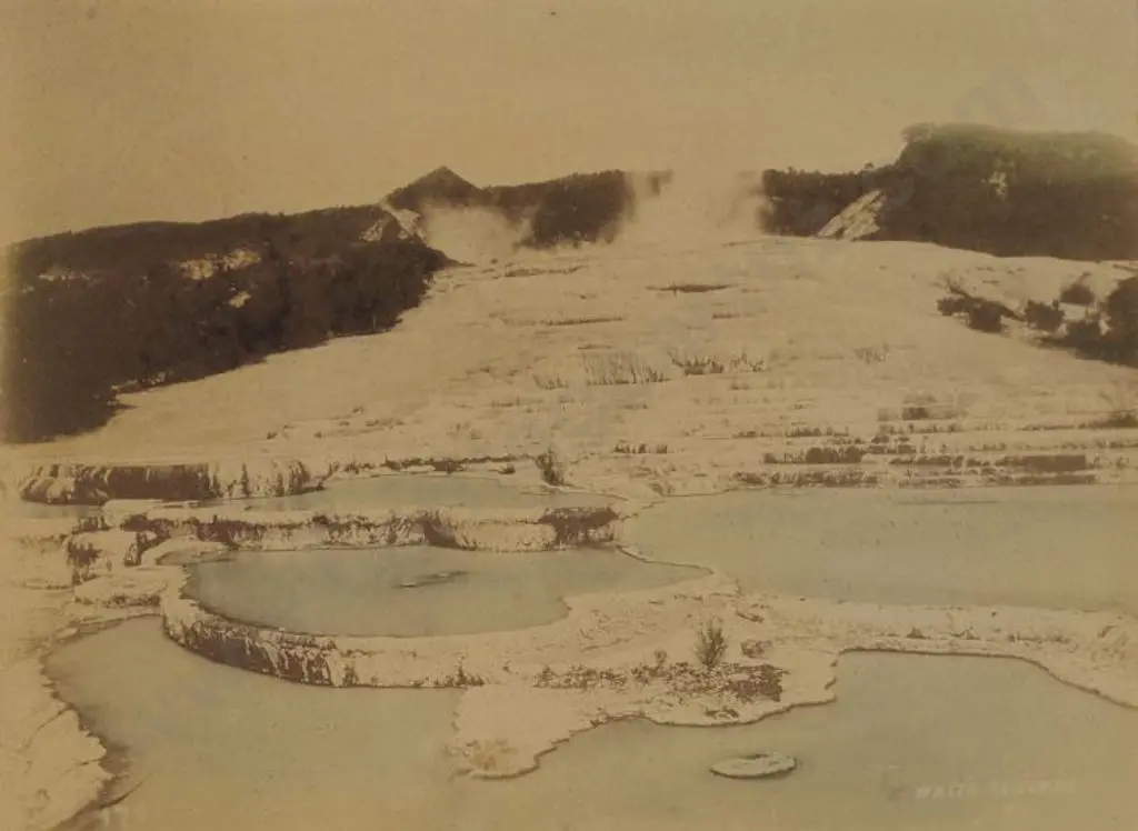 UNKNOWN photographer - White Terraces, New Zealand c. 1880 Image 1++