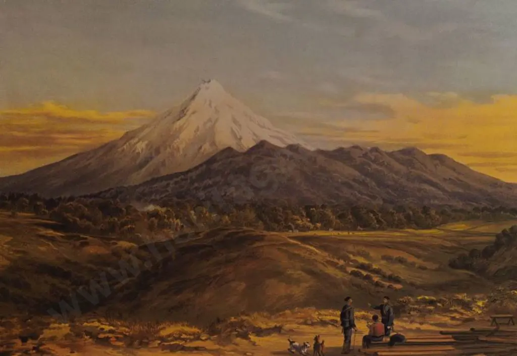 BARRAUD, Charles Decimus (1822-1897) - Mount Egmont - New Zealand Graphic & Descriptive (1877) Image 1++